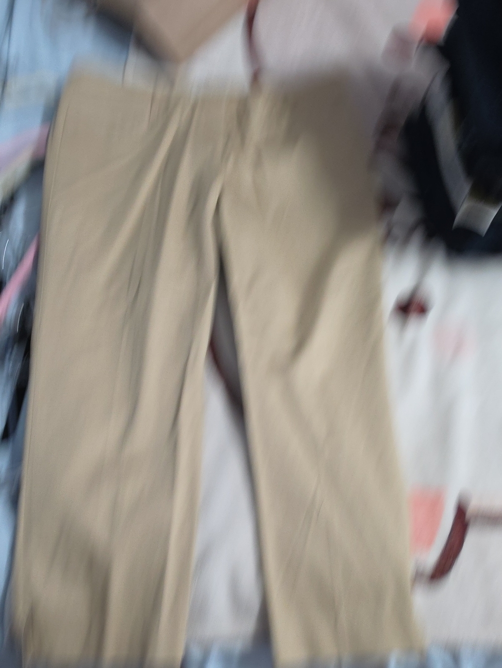 New York & Company Tan Straight-Leg Chinos